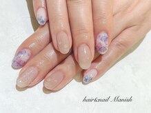 マニッシュ(Manish)/紫陽花/水滴/グラデーション