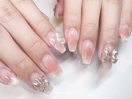 チークリボンネイル