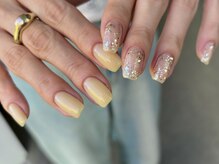 ピョル(PYOL.)/大阪江戸堀|レモンカラー×ラメ