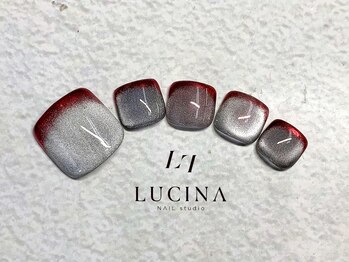 ネイルスタジオ ルキナ(LUCINA)/T-129 ニュアンスミラーフレンチ