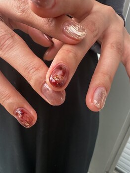 ローブ ネイル アイラッシュ(LOAVE NAIL EYELASH)/べっ甲、秋ネイル