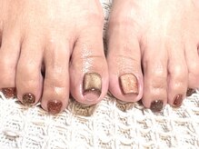 パープルの爪屋/フット＊マグネット塗りわけ♪