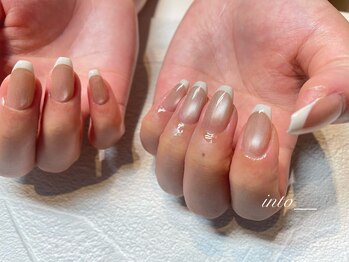 ネイルサロン イントゥ(into_)/マグネット フレンチ ベージュ