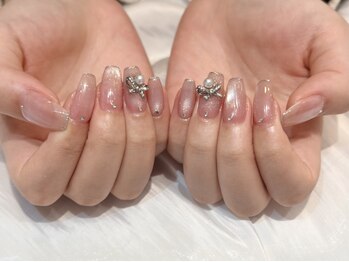 シェリール(CHERIR)の写真/爪の形を変えたい方や自爪が短い方や爪が折れてしまった方も長さ出しで理想の指先に♪爪の補強もおまかせ◎