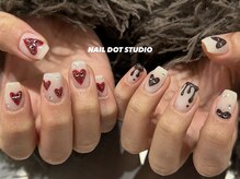 ネイルドットスタジオ 堺筋本町(NAIL DOT STUDIO)/バレンタインネイル