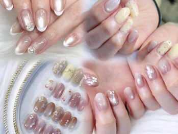 ベイビーズ ブレス(Baby's breath)の写真/【上品で愛らしい指先に♪】ブライダルネイルにもおすすめの上品デザインで大人可愛い指先を演出します！