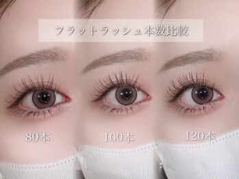 プラス エヒク(PlusEhiku)/フラットラッシュ本数比較