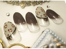 ネイルサロン リベルテ(Nailsalon LIBERTE)/ガーリーレオパー￥13100