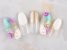 派手め和装ネイル