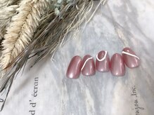 キキネイル 二子玉川(kikinail)/8月定額A ぷっくり　シンプル