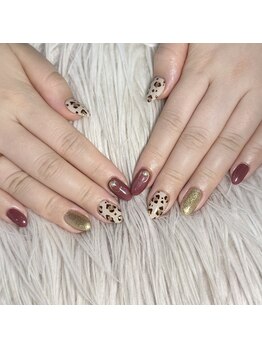 インプレス 鶴見店(Impress)/ヒョウ柄ネイル