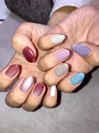 マグネット×フラッシュネイル