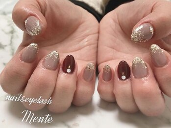 メンテ バイ イニシャル(Mente by initial)/《ボルドーネイル》