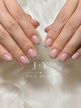 ジェイワイネイルサロン 鶴見(J Y Nail Salon)/ガラスフレンチ