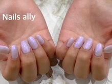 ネイルズアリー 立川店(Nails ally)/ショートスカルプ×ワンカラー 