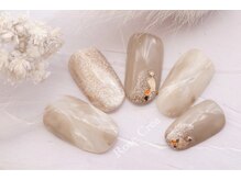 ローズクレア(Rose Crea)/大理石ネイル