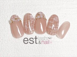 ツイードフレンチネイル