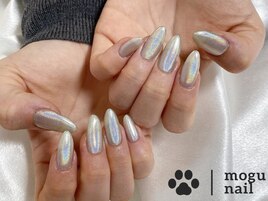 ミラーネイル/春ネイル