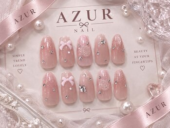 アジュールネイル 名古屋栄店(AzurNail)の写真/【栄駅徒歩5分】シンプルから個性派まで何でもお任せ！リ-ズナブルで通いやすい♪とっておきの指先を演出♪
