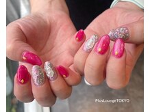プルースラウンジ トウキョウ(Plus Lounge TOKYO)/マグネット×ラメネイル♪[原宿]