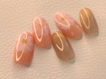 ビューティーサロン ハル(beauty salon haru)/【水彩アート桜】