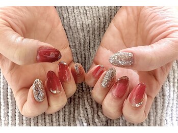 ワインレッドネイル/高崎