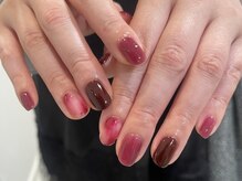 フィックスバー(FIX BAR)/透明感☆秋の葡萄ネイル