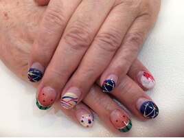 夏満載ネイル