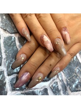 グラマラス アンジェアイ 荻窪店(glamourous ange eye)/もやもやネイル