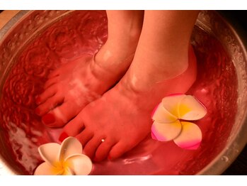 ラピスガーデン(LAPIS GARDEN)/日替わりの足浴でホッと一息♪