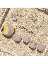 ネイルアンドアイラッシュスタジオ シュシュ(chouchou)/フットネイル★ひまわりネイル