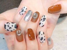 ビューティービースト フォー ネイルアンドアイラッシュ 松浜店(beauty:beast)/カウ柄ネイル