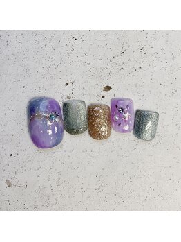 パープルもやもやfoot