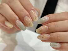 アイネイルズ 渋谷店(I nails)/【Karin.m】ブルー×ゴールド
