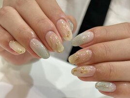 【Karin.m】ブルー×ゴールド