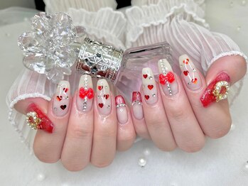 ティティポム(TiTi pomme)/持ち込みレッドネイル♪