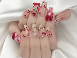 さくらんぼネイル