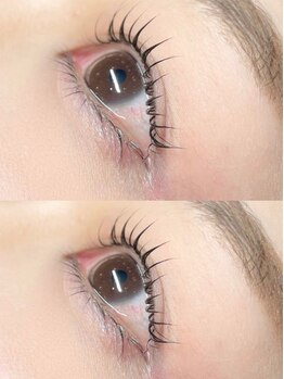 ミーサ 可児店(MYSA)の写真/まつ毛パーマ★どんなマスカラとも相性が良く自然なカールを1日中キープ♪自然な仕上がりでメイクの時短!