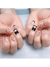 ドットリボンネイル