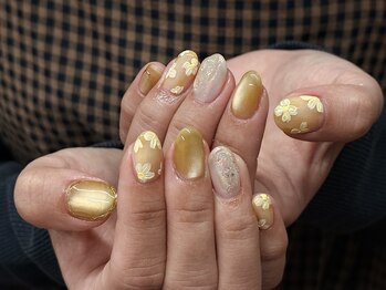 お花、マグネット、キラキラ