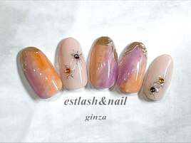 ハロウィンタイダイネイル