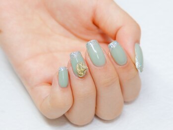 ガラスフレンチnail