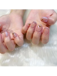 オーロラフラッシュネイル