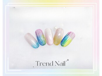 トレンドネイルスタジオ(Trend Nail Studio)/レインボー色のバカラネイル