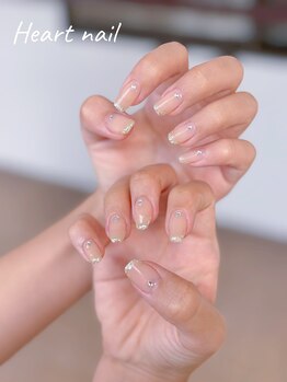 ハートネイル(Heart nail)/フレンチネイル