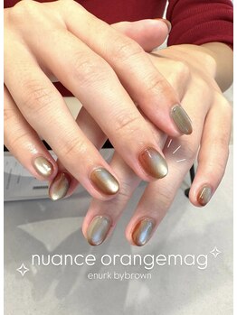 エヌーク バイ ブラウン(enurk by Brown)/Hand★ニュアンス×オレンジカラ