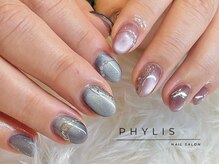 フィリス 横浜店(PHYLIS)/#マグネットネイル　#定額ネイル