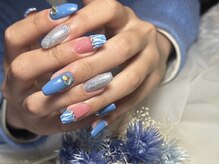 サロンドフォーエイチ(salon de 4H)/ブルーでゼブラがかわいい☆