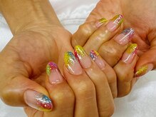 ユリシスネイル(ULYSSES NAIL)/ニュアンスラメフレンチ