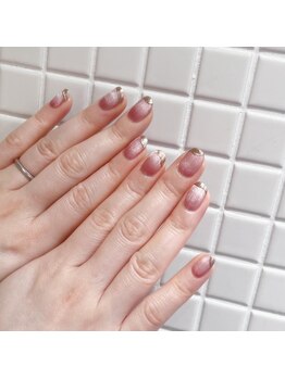 チャフ ネイルアンドアイラッシュ(CHAFF nail&eyelash)/マグネット×先端ミラーアート